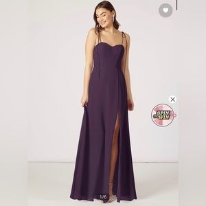 Azazie Rosey Plum A6 Bridesmaid Dress